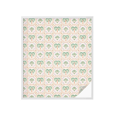 Színes mintás ablakfólia Egzotikus pálmafák