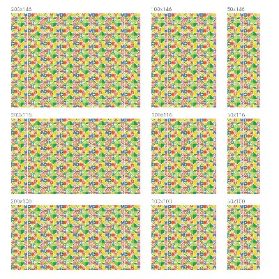 Színes mintás ablakfólia Színes gyümölcsök