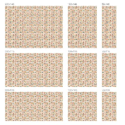 Színes mintás ablakfólia Népi minták