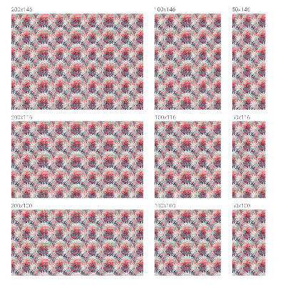 Színes mintás ablakfólia Viráglevelek