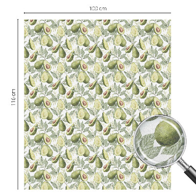 Dekoratív üvegfólia ablakra Avokádó levelek