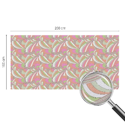 Öntapadós üvegfólia vitrázs mintával Színes cikk-cakk