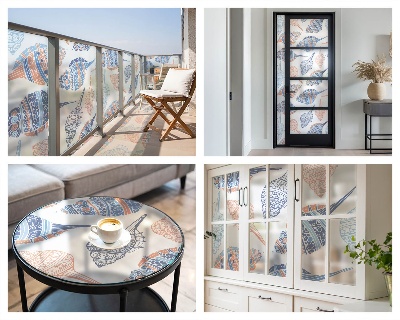 Öntapadós belátásgátló fólia Tengeri kagylók