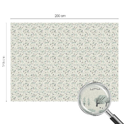 Színes mintás ablakfólia Egy idilli falu