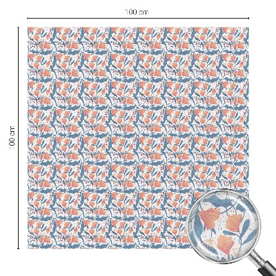 Öntapadós ablakfólia ólomüveg mintával Virágos lakoma