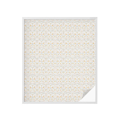 Öntapadós üvegfólia vitrázs mintával Virágszimmetria