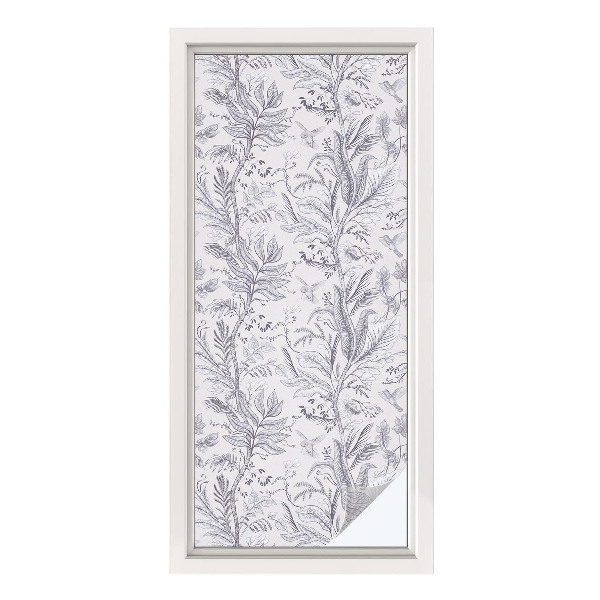 Színes mintás ablakfólia Levelek és pillangók