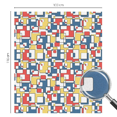 Öntapadós üvegfólia vitrázs mintával Geometriai alakzatok