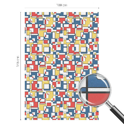 Öntapadós üvegfólia vitrázs mintával Geometriai alakzatok