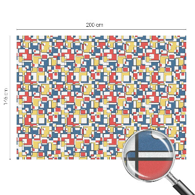 Öntapadós üvegfólia vitrázs mintával Geometriai alakzatok