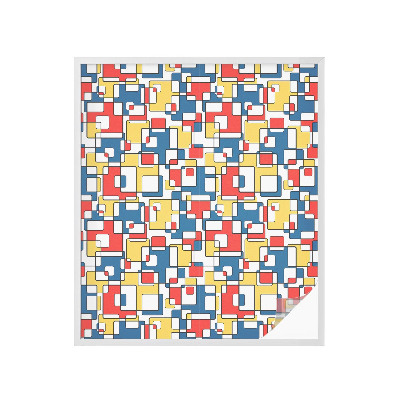 Öntapadós üvegfólia vitrázs mintával Geometriai alakzatok