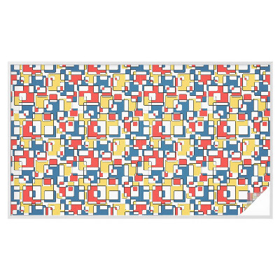 Öntapadós üvegfólia vitrázs mintával Geometriai alakzatok