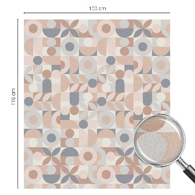 Öntapadós ablakfólia ólomüveg mintával Absztrakt mozaik