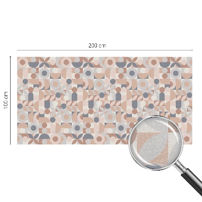 Öntapadós ablakfólia ólomüveg mintával Absztrakt mozaik