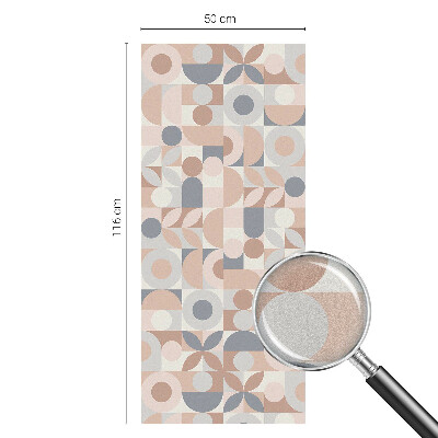 Öntapadós ablakfólia ólomüveg mintával Absztrakt mozaik