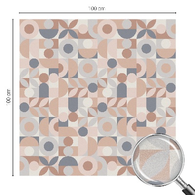 Öntapadós ablakfólia ólomüveg mintával Absztrakt mozaik