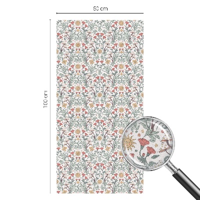 Dekoratív üvegfólia ablakra Rókalevelek