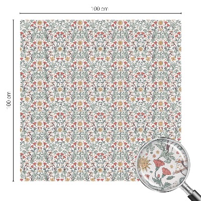 Dekoratív üvegfólia ablakra Rókalevelek