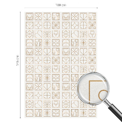 Öntapadós ablakfólia ólomüveg mintával Geometrikus szerelem