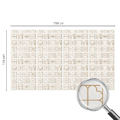 Öntapadós ablakfólia ólomüveg mintával Geometrikus szerelem