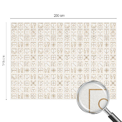 Öntapadós ablakfólia ólomüveg mintával Geometrikus szerelem