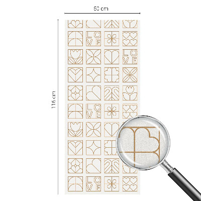 Öntapadós ablakfólia ólomüveg mintával Geometrikus szerelem