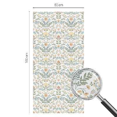 Színes mintás ablakfólia Virágszimmetria