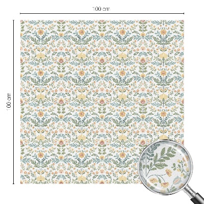 Színes mintás ablakfólia Virágszimmetria