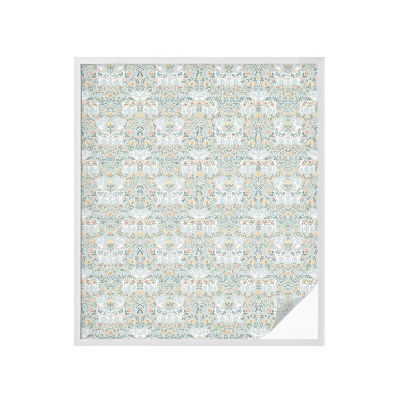 Dekoratív üvegfólia ablakra Szarvas virágok