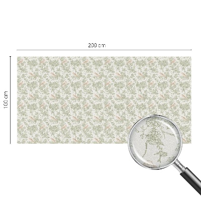 Öntapadós ablakfólia ólomüveg mintával Madarak és növények