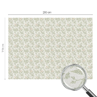 Öntapadós ablakfólia ólomüveg mintával Madarak és növények