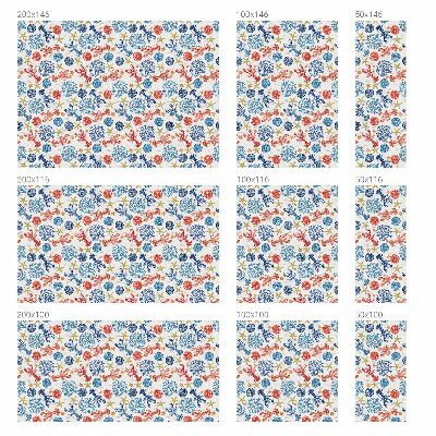 Színes mintás ablakfólia Rák korallok