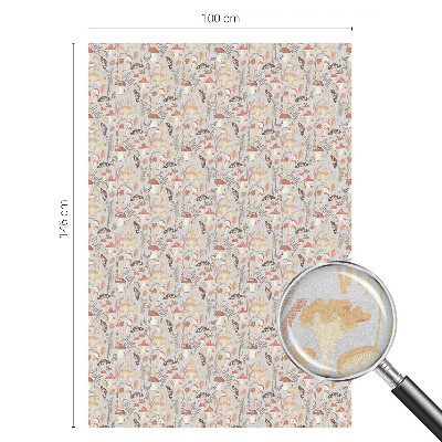 Dekoratív üvegfólia ablakra Erdőminta