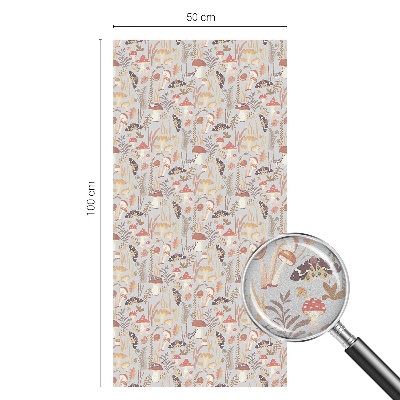 Dekoratív üvegfólia ablakra Erdőminta