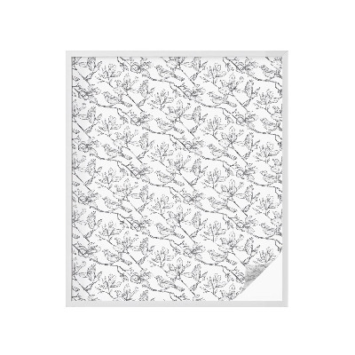 Öntapadós üvegfólia vitrázs mintával Madarak és virágok