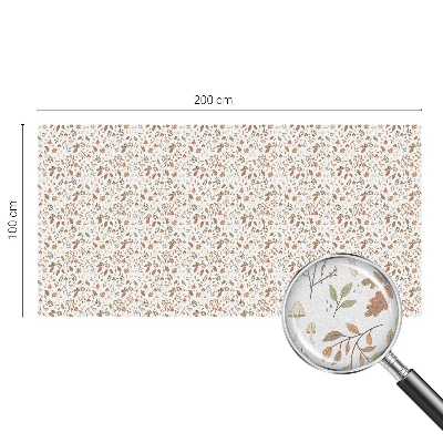 Öntapadós ablakfólia ólomüveg mintával Őszi minták