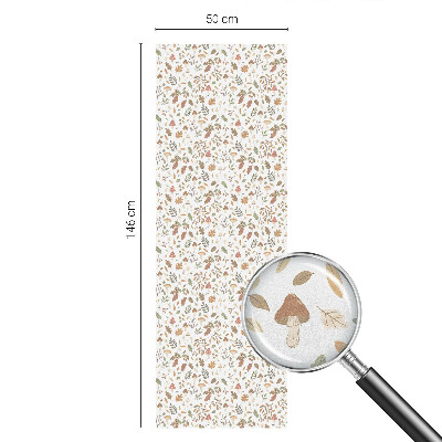 Öntapadós ablakfólia ólomüveg mintával Őszi minták