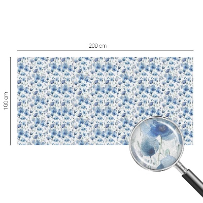 Dekoratív üvegfólia ablakra Akvarell virágok