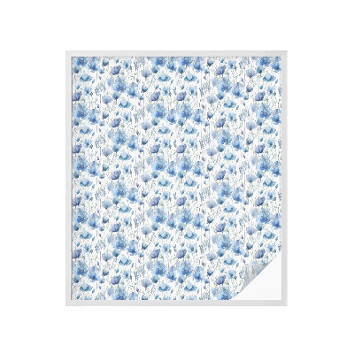 Dekoratív üvegfólia ablakra Akvarell virágok