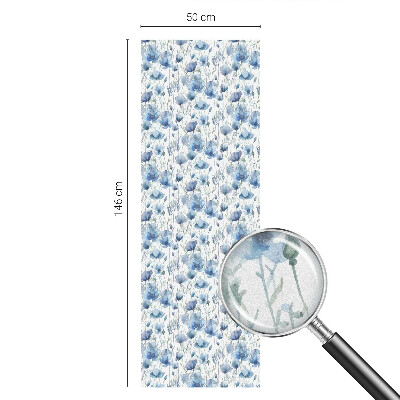 Dekoratív üvegfólia ablakra Akvarell virágok