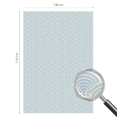 Öntapadós belátásgátló fólia Japán hullámok