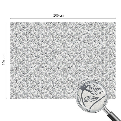 Öntapadós ablakfólia ólomüveg mintával Botanikai motívum