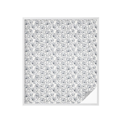 Öntapadós ablakfólia ólomüveg mintával Botanikai motívum