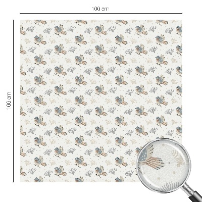 Dekoratív üvegfólia ablakra Madarak mintája