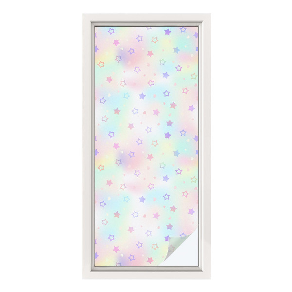 Színes mintás ablakfólia Szivárvány minták