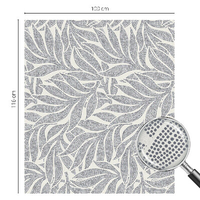 Öntapadós üvegfólia vitrázs mintával Levélcseppek