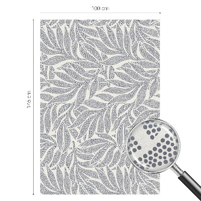 Öntapadós üvegfólia vitrázs mintával Levélcseppek