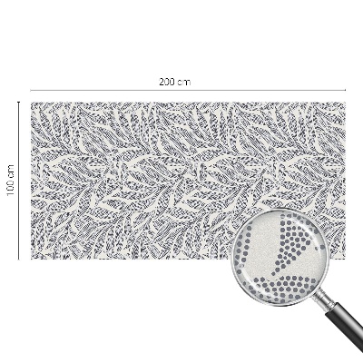 Öntapadós üvegfólia vitrázs mintával Levélcseppek