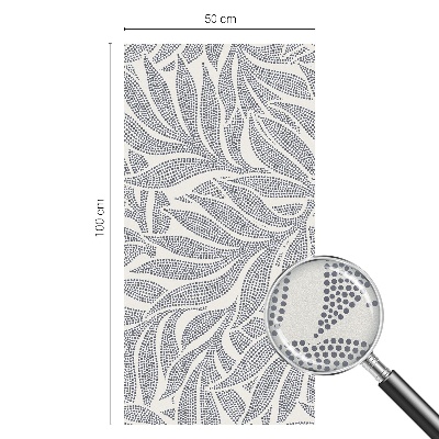 Öntapadós üvegfólia vitrázs mintával Levélcseppek