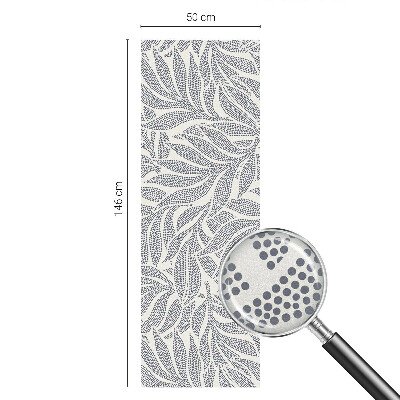 Öntapadós üvegfólia vitrázs mintával Levélcseppek